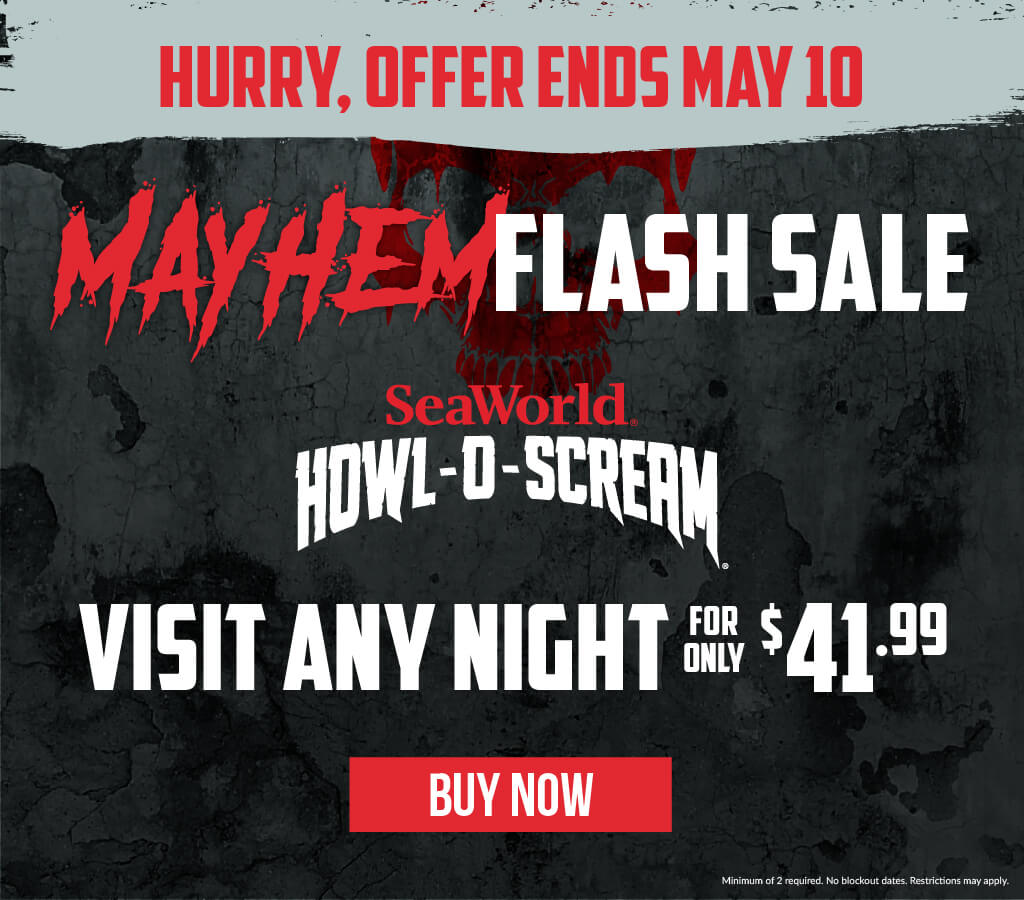 Howl-O-Scream Mayhem Flash Sale Visit Any Night for Only $41.99