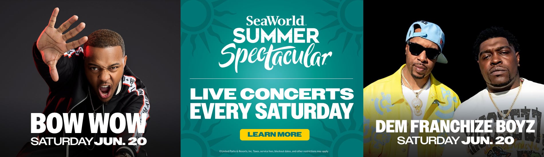 SeaWorld San Diego Summer Concerts Bow Bow and Dem Franchize Boyz June 20