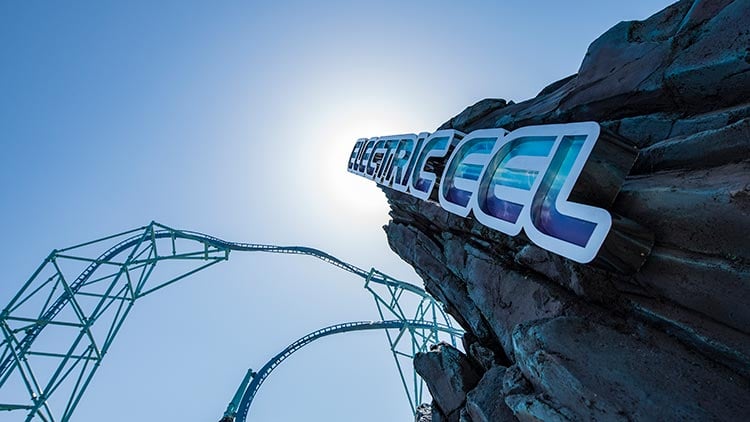 Electric Eel roller coaster at SeaWorld San Diego