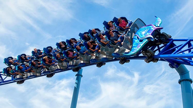 Manta roller coaster at SeaWorld San Diego
