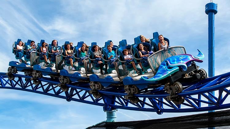 Manta roller coaster at SeaWorld San Diego