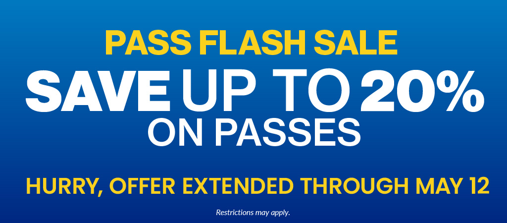 Pass Flash Sale: Save up to 20% on Passes