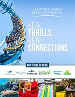 SeaWorld Parks and Entertainment Window Cling with Pipeline