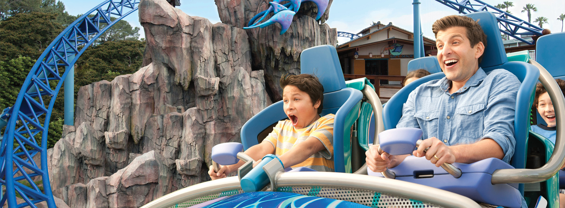 Ride Manta the roller coaster at SeaWorld San Diego