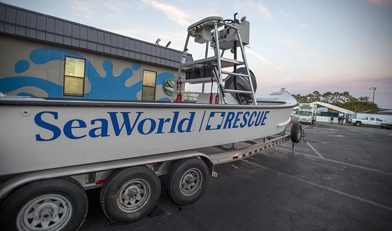 SeaWorld Rescue boat
