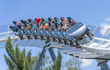 Penguin Trek roller coaster at SeaWorld Orlando