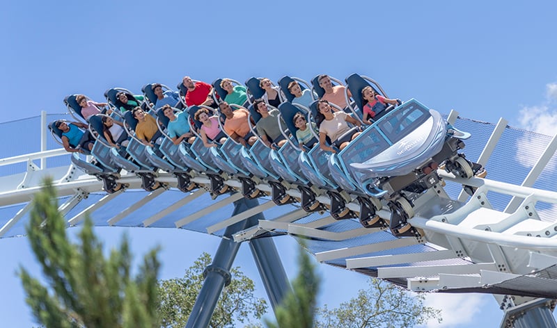 Penguin Trek roller coaster at SeaWorld Orlando