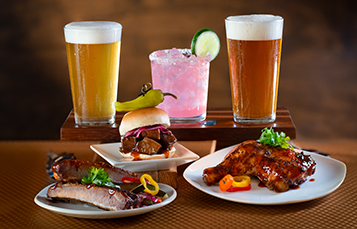 Food and beverage samplers available during SeaWorld Bands Brew and BBQ event