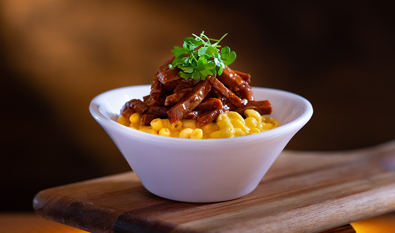 Three Cheese BBQ Brisket Mac and Cheese