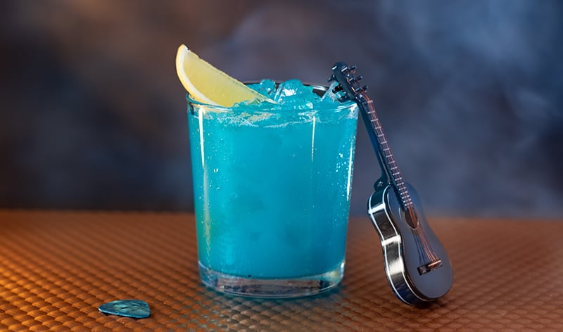 Blue Raspberry Lemonade Non-Alcoholic Mocktail