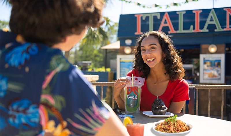 Dining around Seven Seas Food Festival event at SeaWorld Orlando