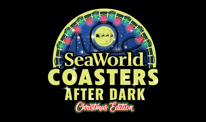 SeaWorld Coasters After Dark Christmas Edition event logo