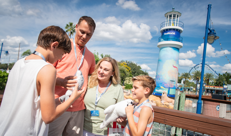 Family at SeaWorld Orlando