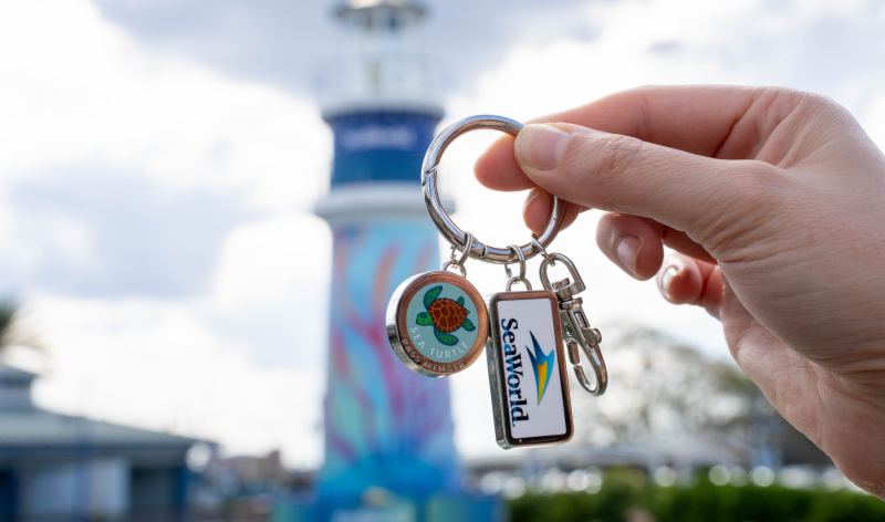 Pass Member Monthly Pin and Keychain