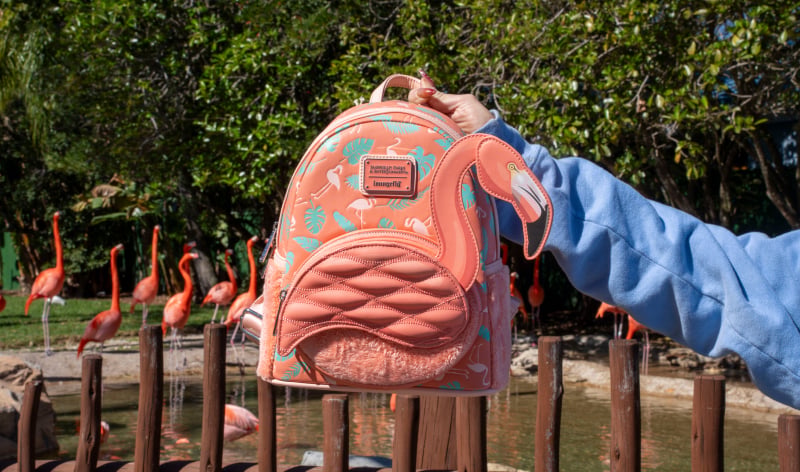 Flamingo loungefly bag