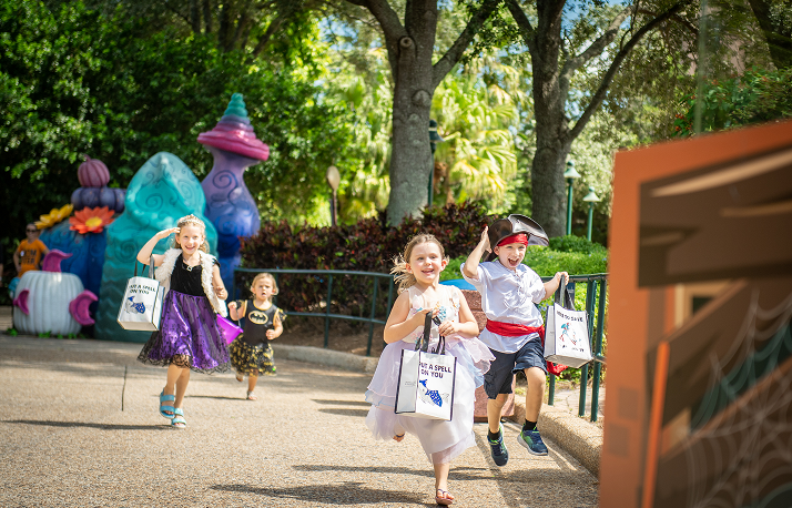 running to trick or treat