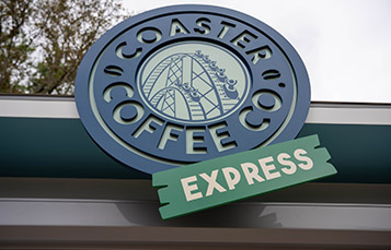 Coaster Coffee Express exterior signage