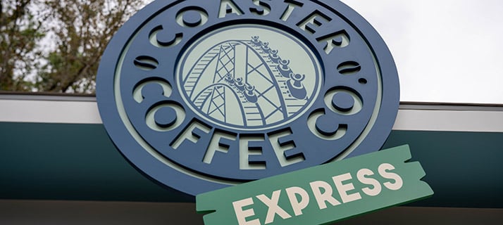 Coaster Coffee Express exterior signage