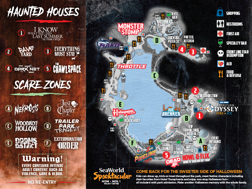 Howl-O-Scream September 2026 Calendar
