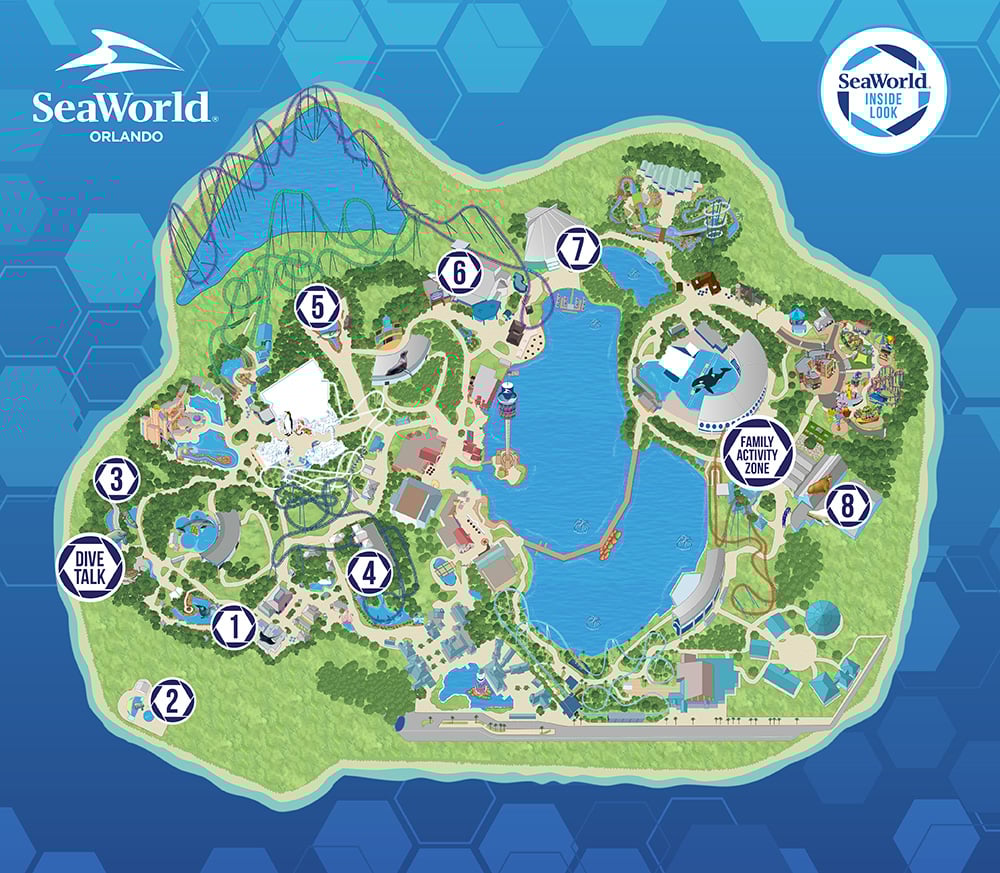 SeaWorld Inside Look Event Map