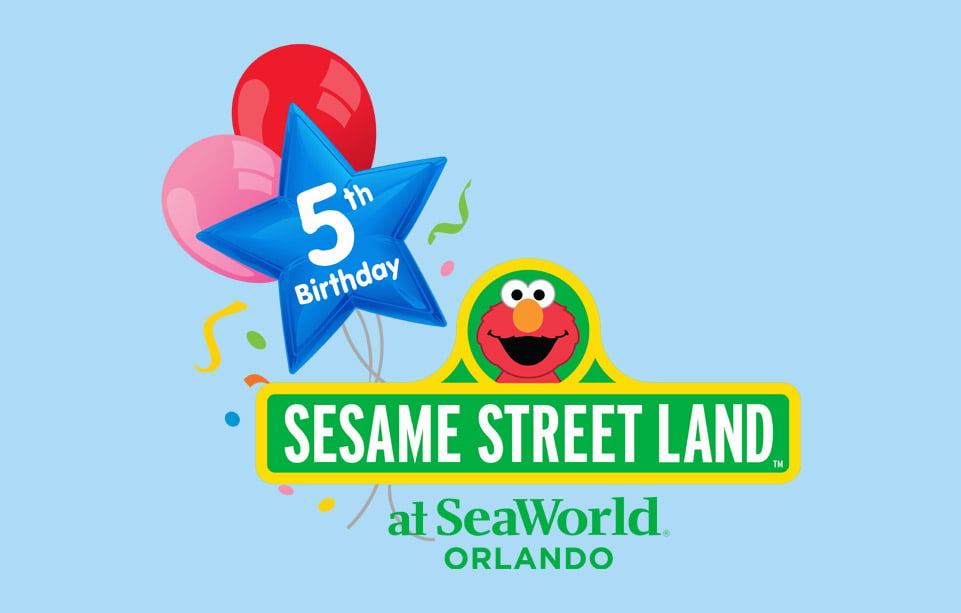 Sesame Street Land Birthday logo