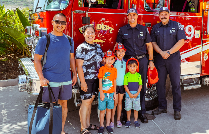 Family with First Responders