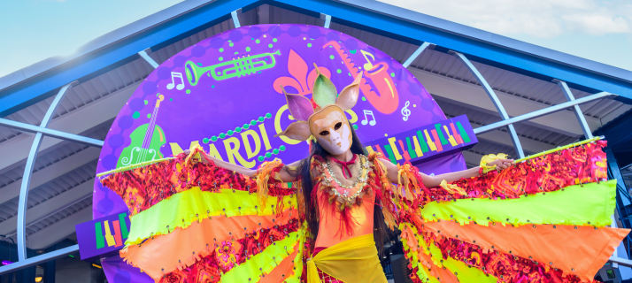 Mardi Gras Performer