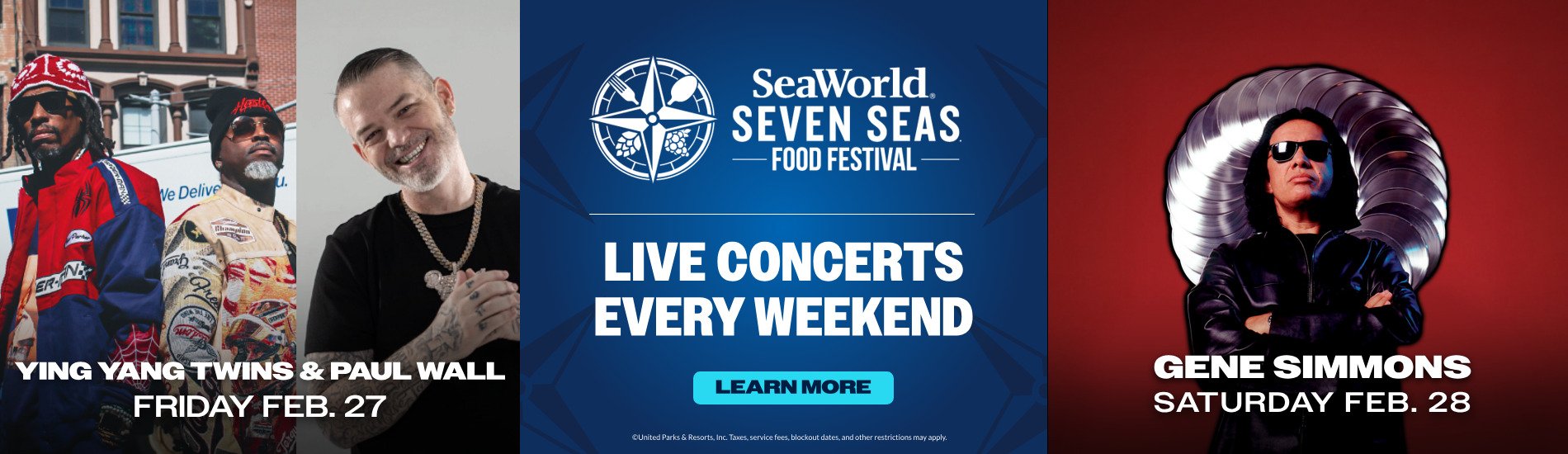 Ying Yang Twins and Gene Simmons in concert