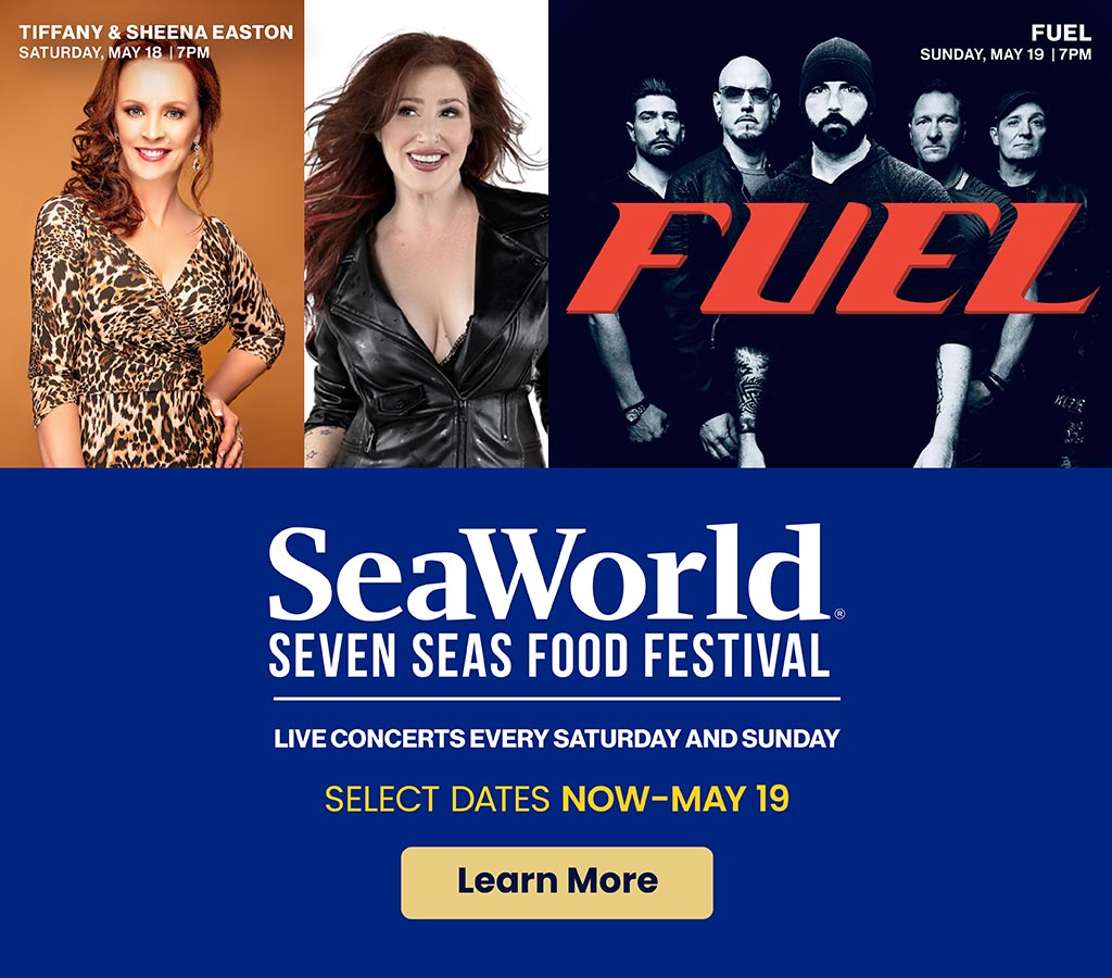 Tiffany and Sheena Easton and Fuel performing at SeaWorld Seven Seas event