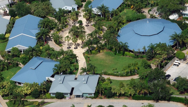 Aerial shot of buildings