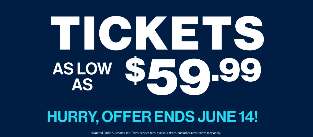 Tickets as low as $59.99