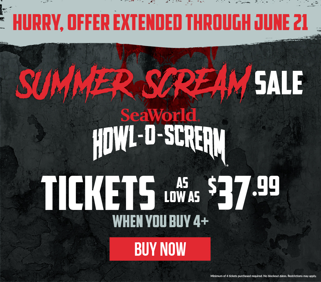 Summer Scream Sale: Tickets as low as $37.99 (when you buy 4+)
