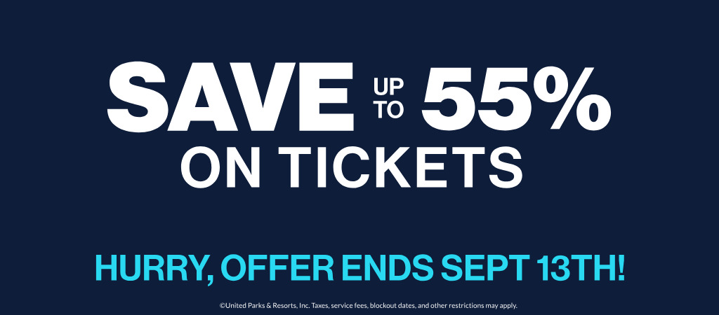 save up to 55% on tickets