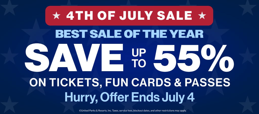 4th of July Sale Save up to 55% on Tickets, Fun Cards, and Passes
