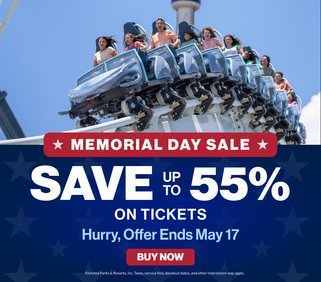 Memorial Day Sale: Save up to 55% on tickets,