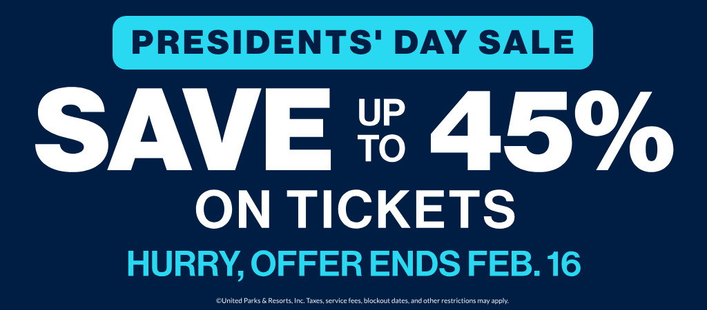 Save up to 45% on tickets