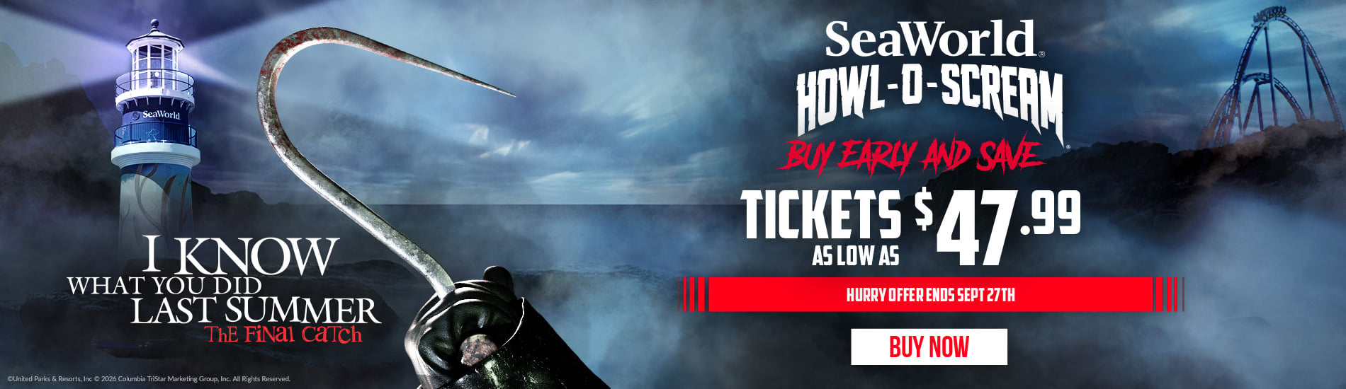 Buy Early and Save Tickets as low as $47.99