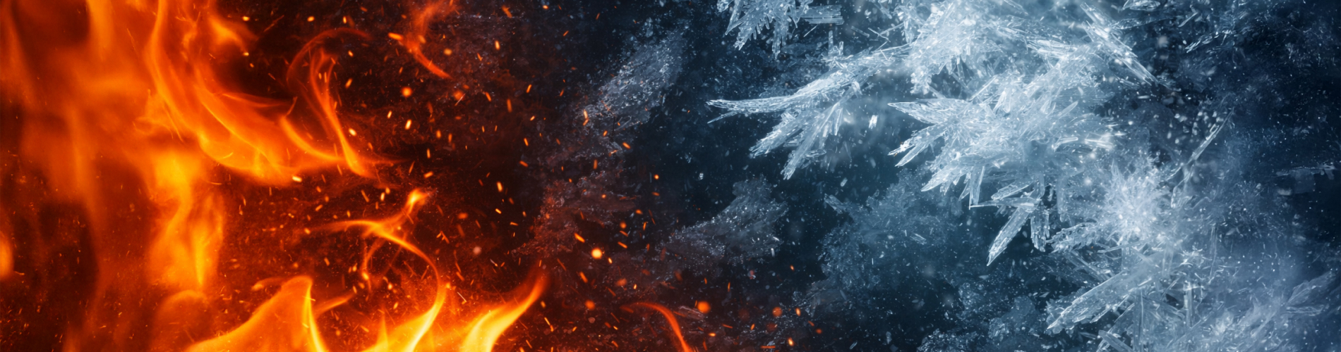 Fire and ice background