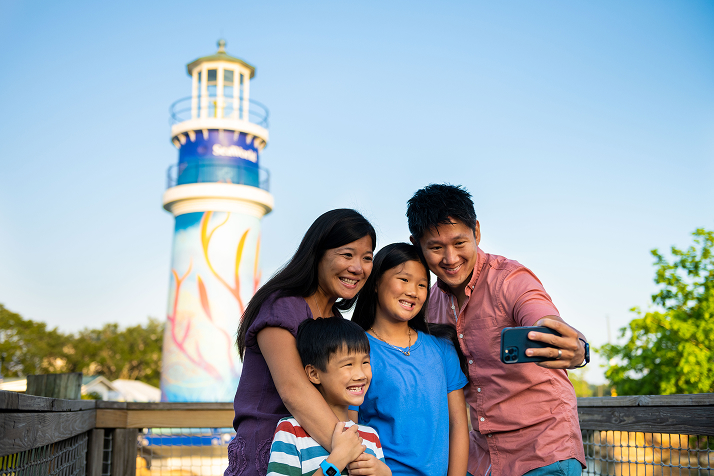 Family taking picture