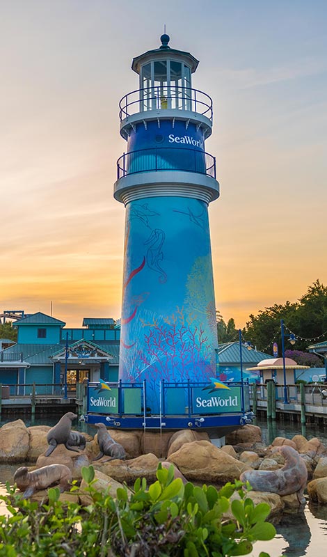 SeaWorld Orlando Lighthouse Entrance