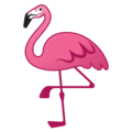 google emoji flamingo