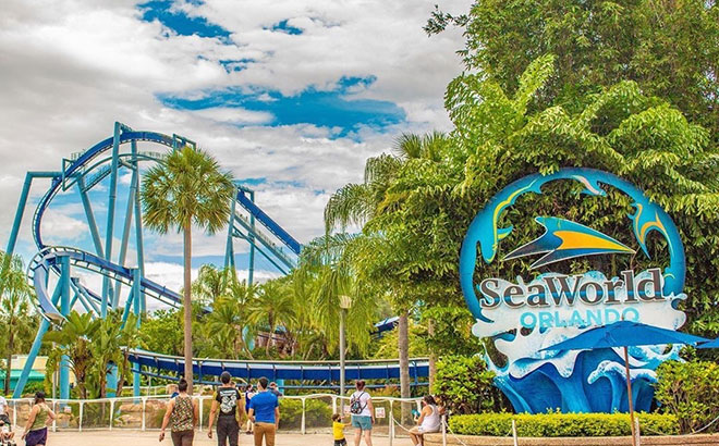 SeaWorld Orlando Park Entrance Sign