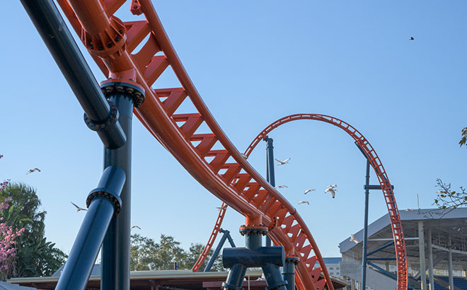 SeaWorld Orlando's Ice Breaker Roller Coaster