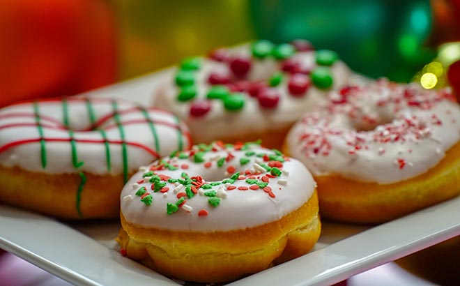 Festive Donuts available during SeaWorld Orlando Christmas Celebration