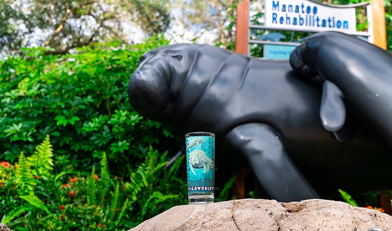 SeaWorld Pass Member Manatee Collectible Cup