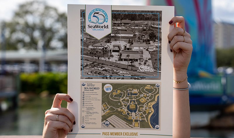 SeaWorld Orlando 50th Anniversary Poster