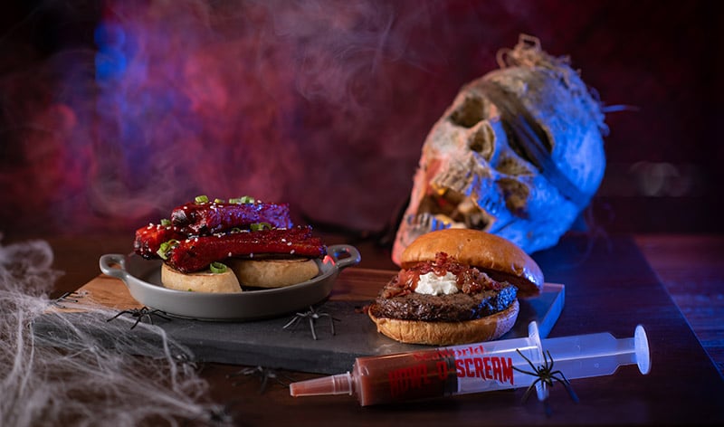 Howl-O-Scream themed food and beverages