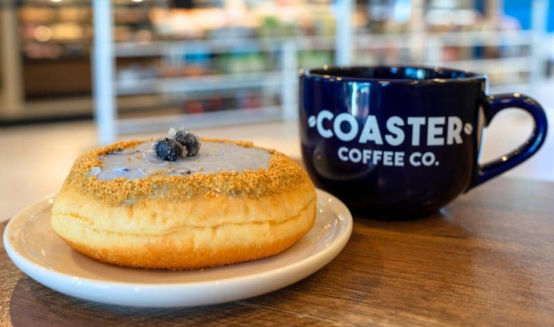 Blueberry donut at Coaster Coffee Co