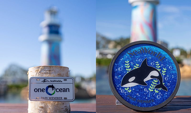 SeaWorld Pass Member Pin and Magnet