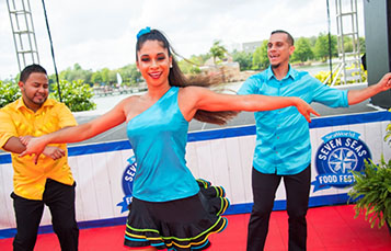 Watch amazing live performances at the Seven Seas Food Festival